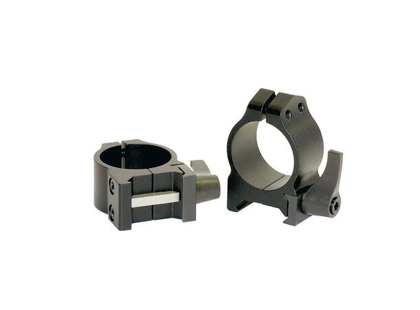 Warne Maxima Ring QD 1" Sort/Matte Warne Hurtigringer for Weaver/Picatinny 